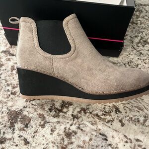Corkys Grey wedge Booties